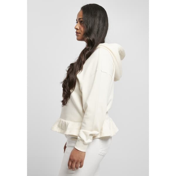 Urban Classics Ladies Organic Volants (big ) Sweatshirt Hvid 4XL Mand