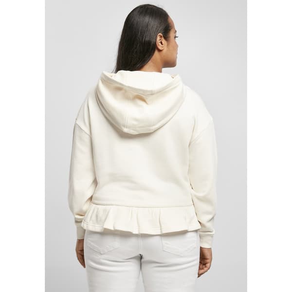 Urban Classics Ladies Organic Volants (big ) Sweatshirt Hvid 4XL Mand