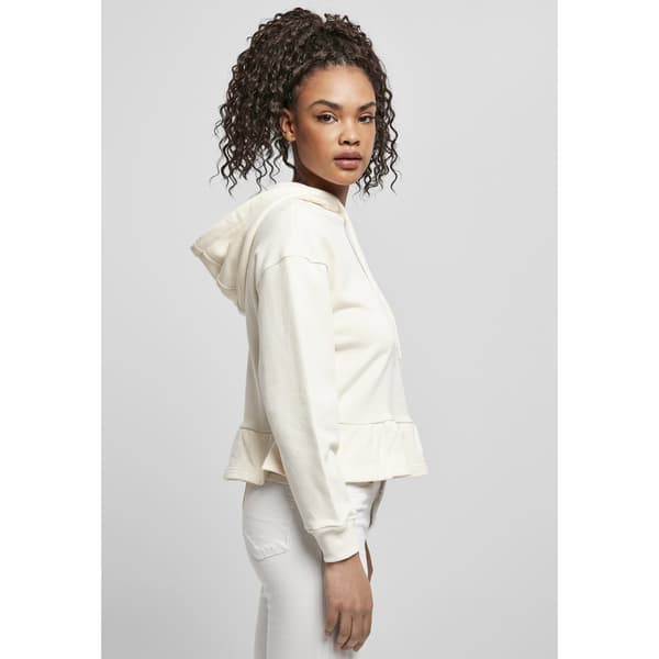Urban Classics Ladies Organic Volants (big ) Sweatshirt Hvid 4XL Mand