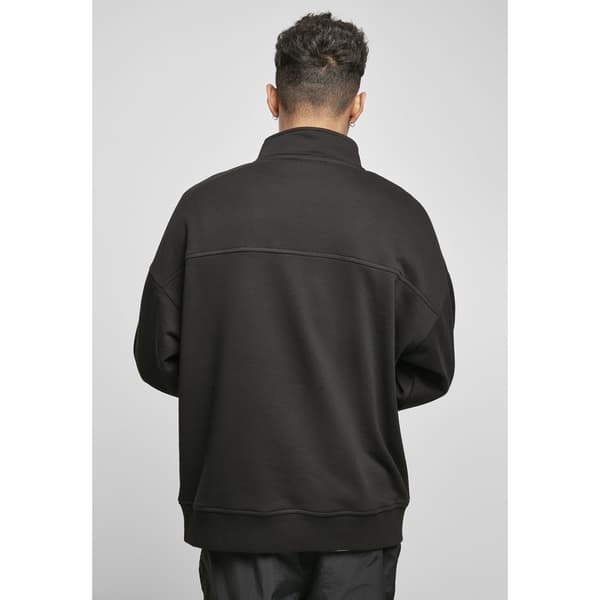 Urban Classics Starter Triangle Troyer Halv Dragkedja Sweatshirt Svart M Man