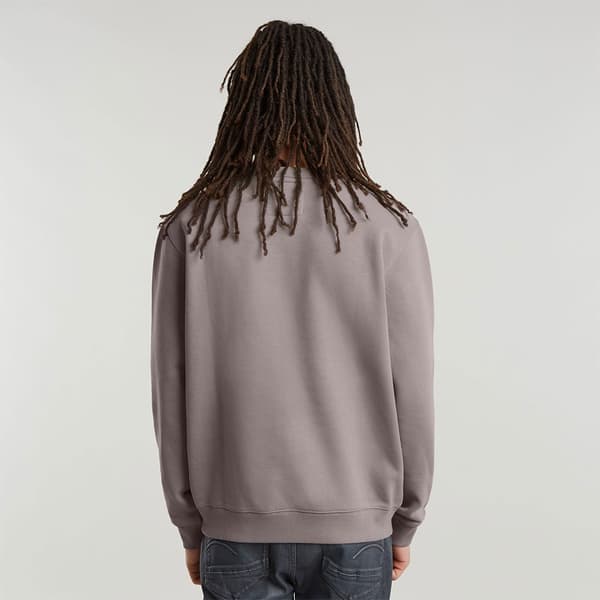 G-star Stacked Old Skool Logo Tröja Beige S Man