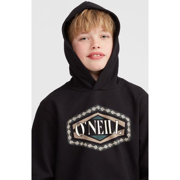 O´neill Front Print Huvtröja Svart 11-12 Years Pojke
