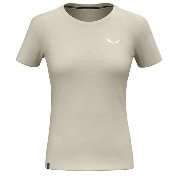 Salewa Eagle Minilogo Am T-shirt Beige XS Kvinde