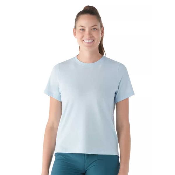 Smartwool Perfect Crew Lyhythihainen T-paita Sininen S Nainen
