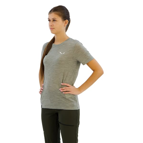 Salewa Eagle Minilogo Am T-shirt Med Korte ærmer Grå XL Kvinde