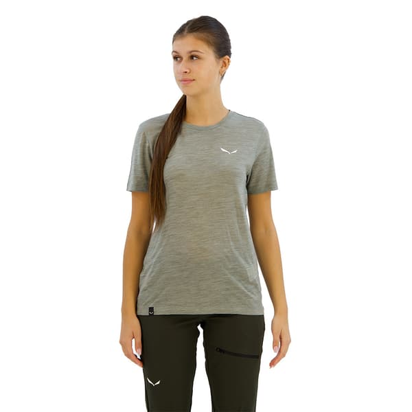 Salewa Eagle Minilogo Am T-shirt Med Korte ærmer Grå XL Kvinde