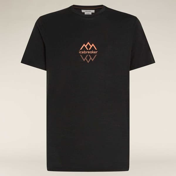 Icebreaker Merino 150 Tech Lite Iii Logo Reflections T-shirt Med Korta ärmar Svart M Man