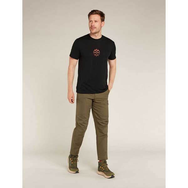 Icebreaker Merino 150 Tech Lite Iii Logo Reflections T-shirt Med Korta ärmar Svart M Man