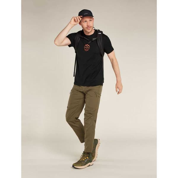 Icebreaker Merino 150 Tech Lite Iii Logo Reflections T-shirt Med Korta ärmar Svart M Man