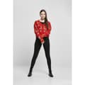Miniatyrbillede 1 af 3: Urban Classics Short Oversized Christmas-big Sweatshirt Med Lynlås Rød 5XL Kvinde
