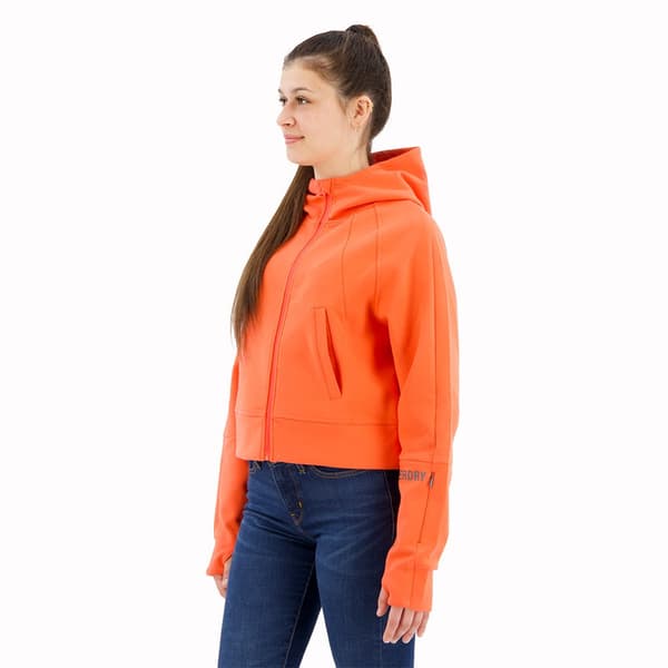 Superdry Sport Tech Relaxed Sweatshirt Med Dragkedja Orange M Kvinna