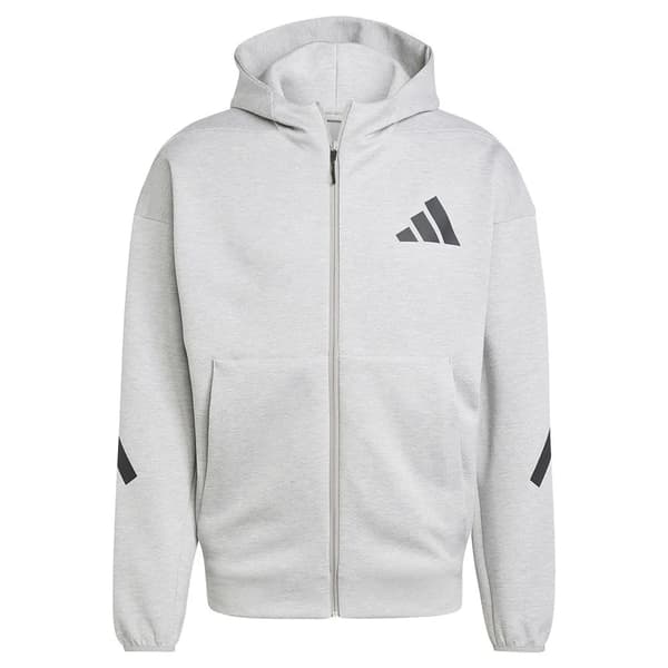 Adidas New Z.n.e Kokovetoketjullinen Collegepaita Harmaa M / Regular Mies