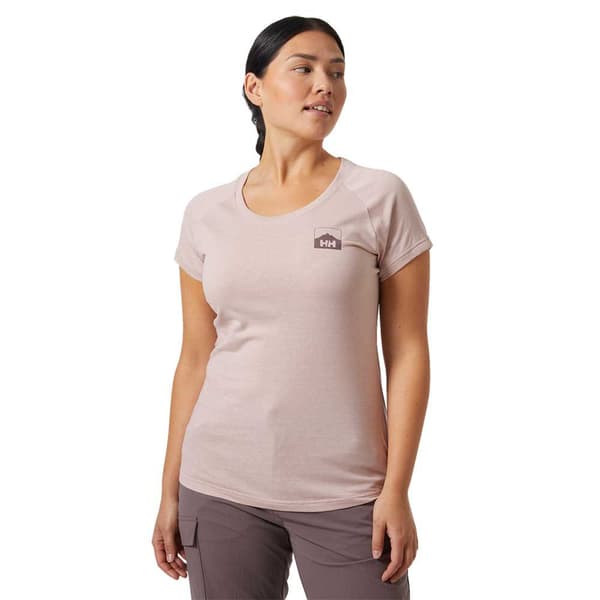 Helly Hansen Nord Graphic Drop T-shirt Med Korte ærmer Rosa S Kvinde