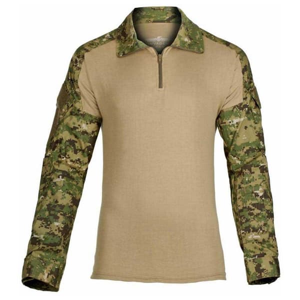 Invadergear Combat T-shirt Med Lång ärm Beige 2XL Man