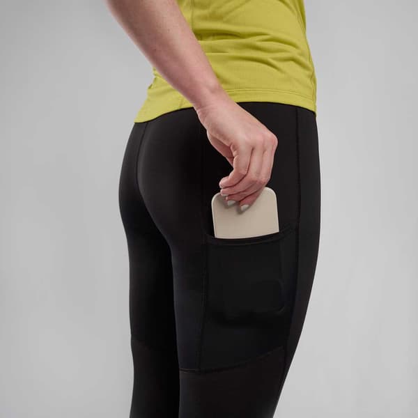 Montane F Slipstream Trail Leggings Sort 2XS Kvinde