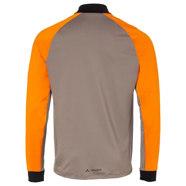 Vaude Bike Qimsa Halv Lynlås Langærmet T-shirt Orange S Mand