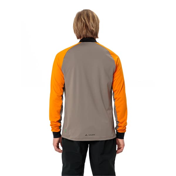 Vaude Bike Qimsa Halv Lynlås Langærmet T-shirt Orange S Mand