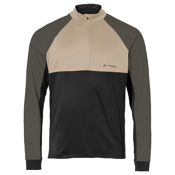 Vaude Bike Qimsa Halv Dragkedja Långärmad T-shirt Grönt M Man
