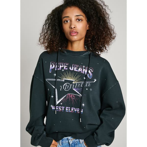 Pepe Jeans Lilian Huvtröja Svart M Kvinna