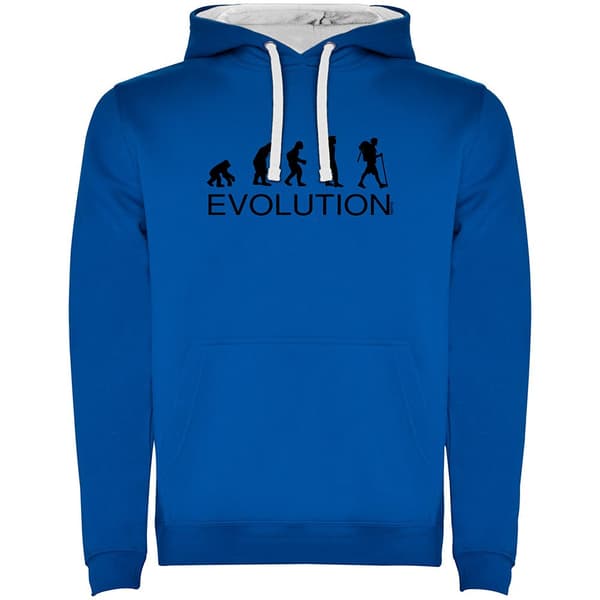 Kruskis Evolution Hiking Two-colour Tröja Med Huva Blå XL Man