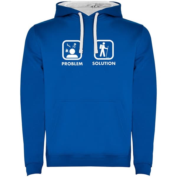 Kruskis Problem Solution Trek Two-colour Hættetrøje Blå 2XL Mand
