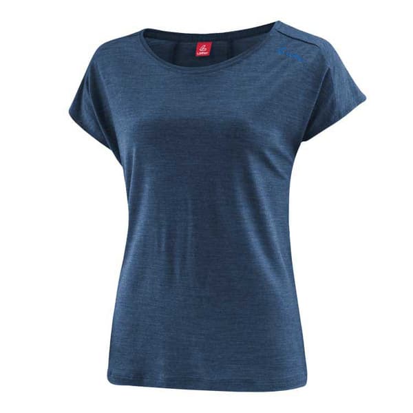 Loeffler Loose Merino-tencel T-shirt Med Korta ärmar Blå 40 Kvinna