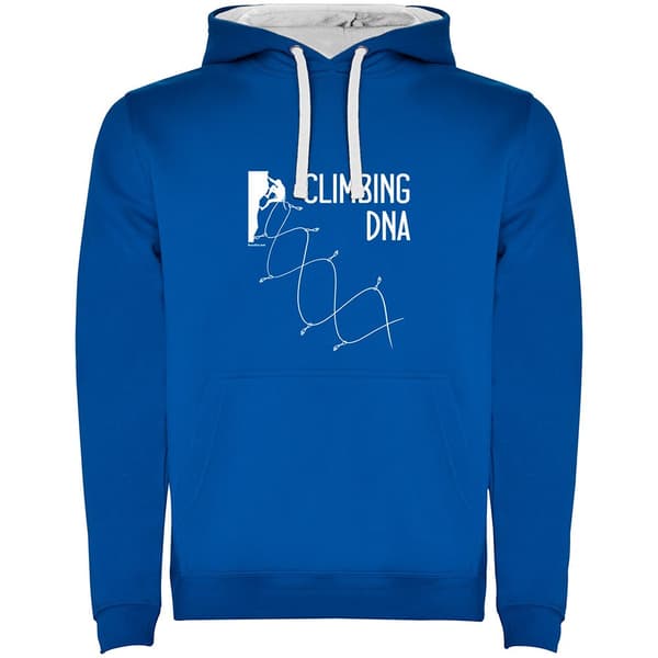 Kruskis Climbing Dna Two-colour Tröja Med Huva Blå 2XL Man