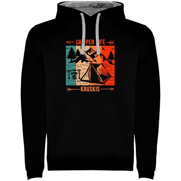 Kruskis Camper Life Two-colour Huppari Musta L Mies