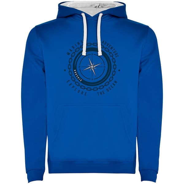 Kruskis Compass Two-colour Hættetrøje Blå 3XL Mand