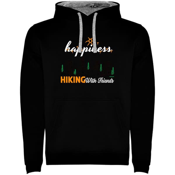 Kruskis Hiking Nature Two-colour Tröja Med Huva Svart XL Man