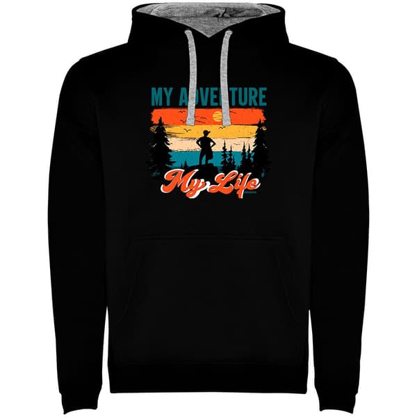 Kruskis My Adventure Two-colour Tröja Med Huva Svart S Man