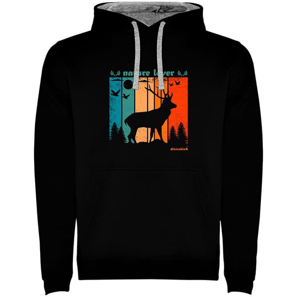 Kruskis Nature Lover Two-colour Hættetrøje Sort 2XL Mand
