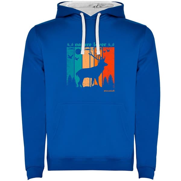Kruskis Nature Lover Two-colour Tröja Med Huva Blå 3XL Man