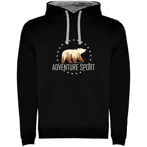 Kruskis Adventure Sport Bicolor Tröja Med Huva Svart 3XL Man