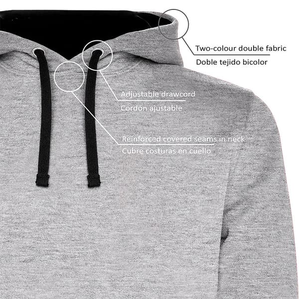 Kruskis Axe Bicolor Tröja Med Huva Grå 2XL Man