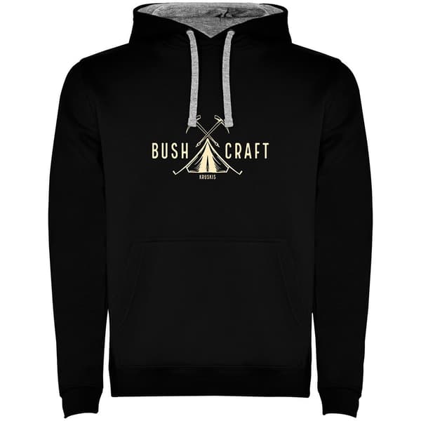 Kruskis Bushcraft Life Bicolor Tröja Med Huva Svart M Man