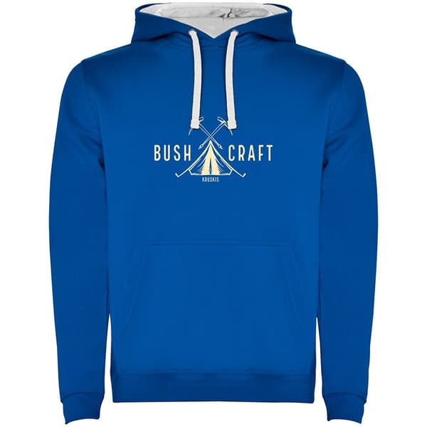 Kruskis Bushcraft Life Bicolor Tröja Med Huva Blå 3XL Man
