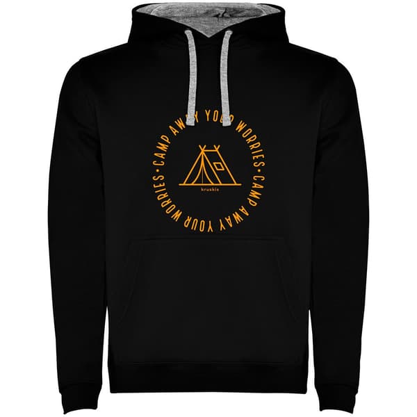 Kruskis Camp Away Bicolor Hættetrøje Sort XL Mand