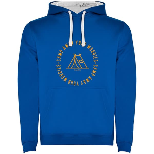Kruskis Camp Away Bicolor Hættetrøje Blå 2XL Mand