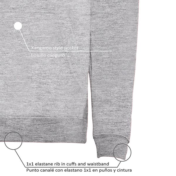 Kruskis Catch Your Goals Bicolor Hættetrøje Grå 2XL Mand
