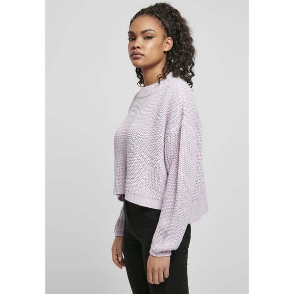 Urban Classics Wide Oversizeer Big Sweatshirt Lilla 5XL Kvinde
