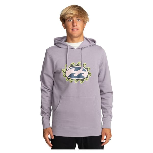 Billabong Crayon Wave Tröja Med Huva Lila S Man