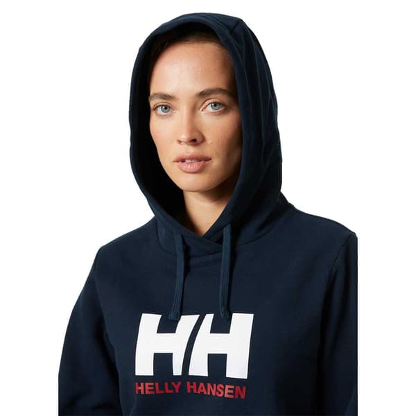 Helly Hansen Logo 2.0 Tröja Med Huva Blå S Kvinna