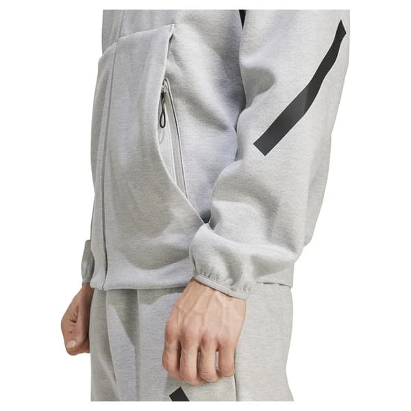 Adidas New Z.n.e Sweatshirt Med Lynlås Grå S / Regular Mand