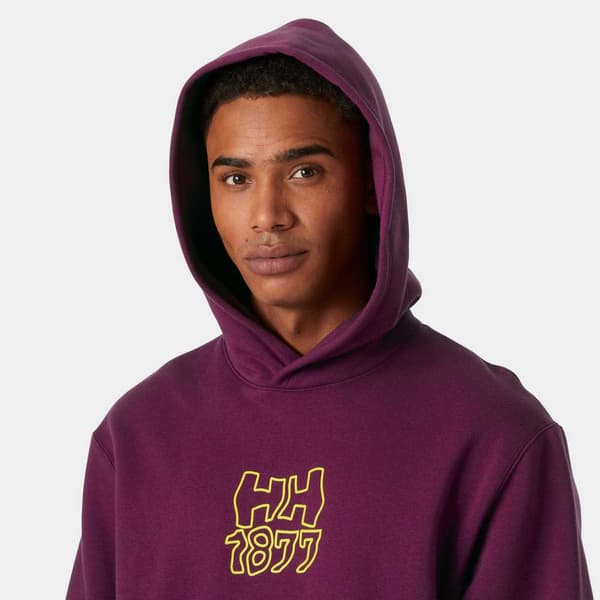 Helly Hansen Graphic Hættetrøje Lilla 2XL Mand