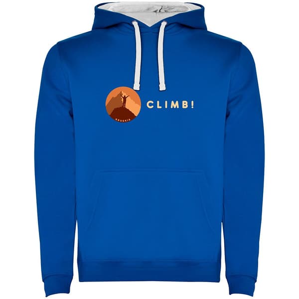 Kruskis Climb! Two-colour Hættetrøje Blå S Mand