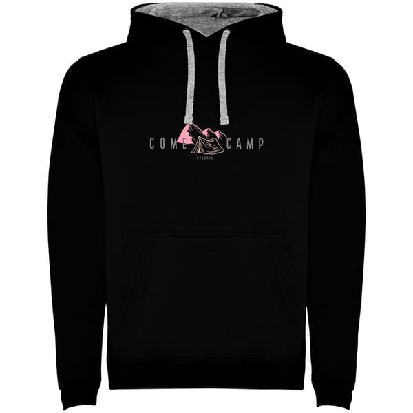 Kruskis Come And Camp Two-colour Hættetrøje Sort 3XL Mand