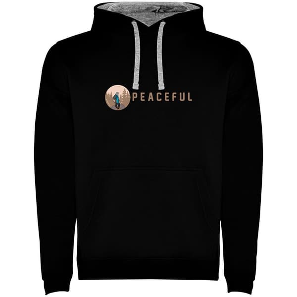 Kruskis Peaceful Two-colour Hættetrøje Sort S Mand