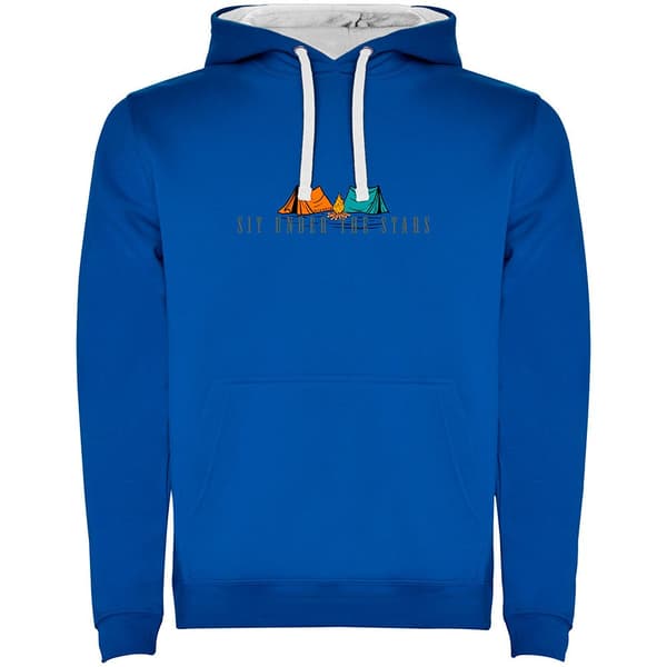 Kruskis Sit Under The Stars Two-colour Hættetrøje Blå 2XL Mand