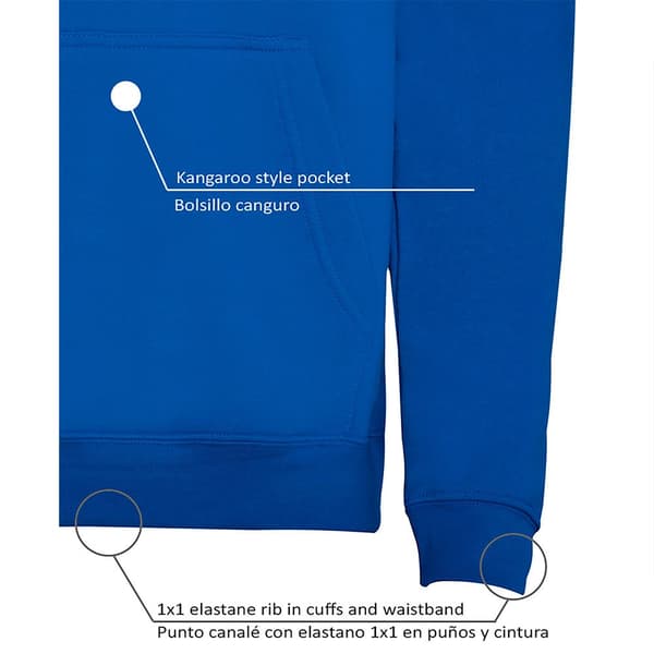 Kruskis Backpack Ready Bicolor Tröja Med Huva Blå 3XL Man